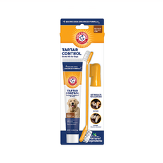 ARM&HAMMER 犬用3合1潔牙套組, 減少牙結石機率 有酵素清潔齒縫, 1組, 67.5克