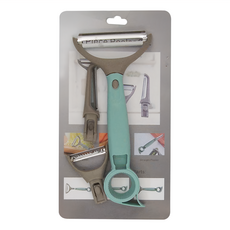 多功能雙頭蔬果削皮器, Q2406A, 146g, ABS+不鏽鋼, 1個