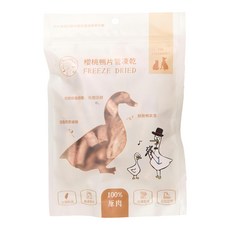 PETCOOK 凍乾 100%原肉 適口性佳 台灣製造, 櫻桃鴨柳片, 40g, 1包