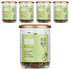 Medolly 蜜思朵 黑糖冬瓜寒天, 新鮮冬瓜與純濃黑糖, 黃金比例熬煮, Q彈寒天挑動味蕾, 清爽沁心, 退火解油膩, 台灣製造, 204g, 5罐