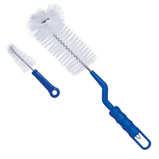 mammyshop 媽咪小站 抗菌旋轉奶瓶刷, 混合顏色, 1支