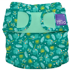 BAMBINO MIO 魔鬼氈成長型防水尿布兜, HUMMINGBIRD 綠色, 1件