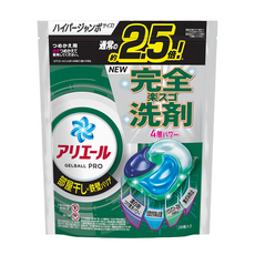 ARIEL 日本原裝進口 4D立體洗衣球補充包 綠色室內曬衣, 28顆, 1袋