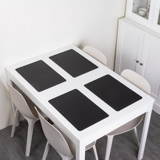 北歐風防水防油西餐墊, 質感黑, 45 x 30cm, 1個