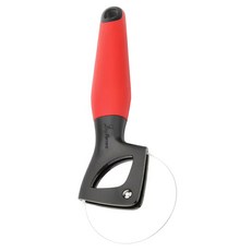 LuigiFerrero Atlanta披薩輪刀 430不鏽鋼 TPR橡膠, 紅色, 1個