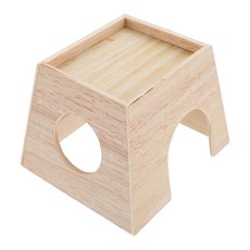 Canary 平凡之路小動物原木迷宮 M-T838 寵物玩具 探索樂趣, 原木色, 1個