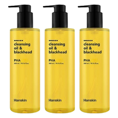 Hanskin PHA 去黑頭深層清潔卸妝油, 300ml, 3瓶