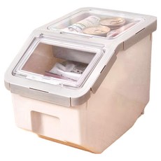 寵物飼料桶 小款, 灰色, 1個