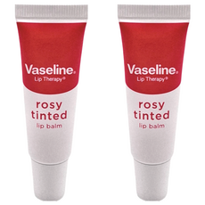 Vaseline 凡士林 護唇膏 高度滋潤保濕 10g, 玫瑰潤色, 2條