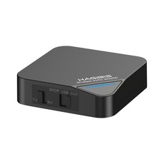 HAGiBiS 海備思 Type-C/光纖/AUX 5.0版免持雙向音源接收器 黑色, 單一商品