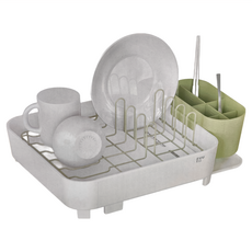 ZUUTii 可伸縮碗盤瀝水架 44.5-64.5x32.5x15.8 cm, 綠色, 1個