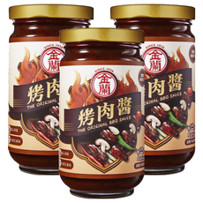 金蘭 烤肉醬, 減鹽減納配方 醇濃香氣, 240g, 3罐