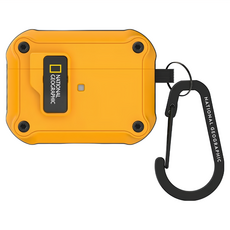 NATIONAL GEOGRAPHIC 國家地理 RuggedBumper 耳機保護殼 AirPods3, NatGeo RuggedBumper AirPods3 自動開蓋保護殼, 黃色, 1個