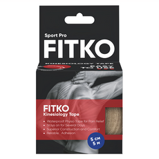 FITKO 飛客 肌力貼 運動型升級款 5cm x 5m 防水 彈性 舒適, 1捲, 1盒