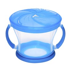 Munchkin 滿趣健 防漏零食杯, 防滑把手設計, 不易刮傷小手, 藍色, 1個
