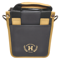 NCAA 雙色手提側背包, 21 x 17 x 7cm, 黑色