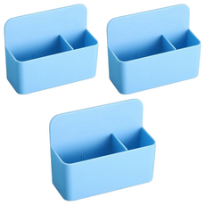 磁吸收納盒 125 x 120 x 40cm 138g, 藍色, 3個