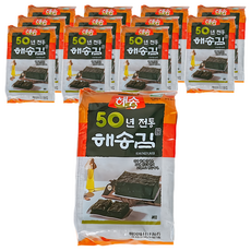 海松 韓式海苔 麻油風味 韓國, 3.5g, 12包