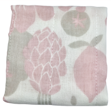 HARADA ORIMONO 原田織物 七重棉紗蚊帳家事布 粉紅野菜, 30 x 30cm, 1個