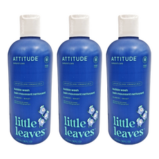 ATTITUDE 艾特優 兒童泡泡浴 藍莓味 473mL, 3瓶