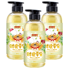 財神小舖 財虎平安 嬰幼兒二合一洗髮沐浴露 500ml, 3個