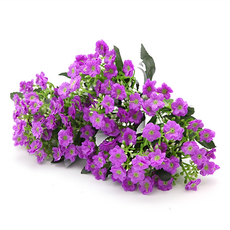 Happy Village 人造花 酢漿草 3支 - 仿真花藝 居家裝飾 紫色浪漫, 3件, 紫色