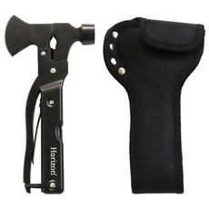 Horizon 天際線 Blazer Hammer 萬夫莫敵野營工具斧 420不鏽鋼 附專屬收納袋, 1組, 黑化