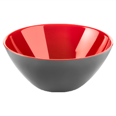 guzzini MF雙色沙拉碗 - 義大利製造, 黑紅, 1個