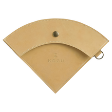 KOGU 下村 便攜型皮革咖啡濾紙收納袋, 1個, 皮革