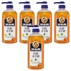 依必朗 抗菌洗手露 胺基酸配方 添加Chlorhexidine抗菌配方 630g, 5瓶