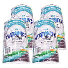 台塑抽取式清潔袋，超大90x110cm，抽取不佔空間, 125L, 4捲