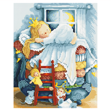 ArtLife 藝術生活 鑽石畫 GJ3374 真假公主 6歲以上適用