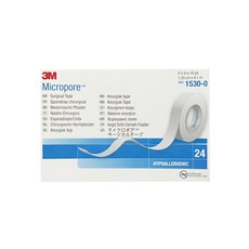 3M 紙膠無台 白色, 24捲, 1盒