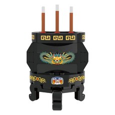 TRUE WAY TOY 香爐積木組 EW-5158 迷你積木 益智拼裝玩具, 1組, 黑色