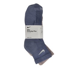 NIKE 耐吉 基本款短襪3雙組 U NK EVRY PLS CSH ANK 3PR 132 SX6890933, 粉色 + 藍色 + 綠色, 1組