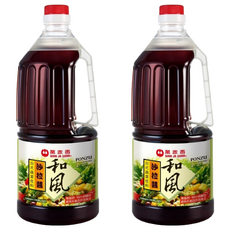 萬家香 和風沙拉醬 日式蔬菜佐料, 1.5L, 2瓶