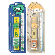 PINKFOOT 角色文具, 米色 2個 + 海軍藍 2個, 1組