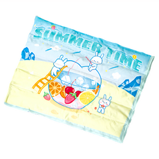 寵物涼感凝膠墊 SUMMER TIME, 兔兔果茶 黃色 + 藍色, 1個