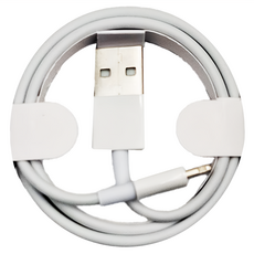 蘋果充電線 USB 1M, 白色, 3個, 1組