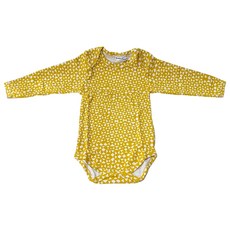 Trixie 有機棉長袖包屁衣 比利時品牌, 86~92cm, 金黃起司