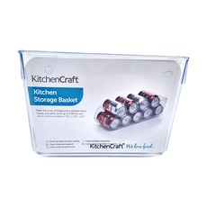 KitchenCraft 冰箱收納盒 可堆疊9罐330ml易開罐飲料, 34.5cm, 透明色, 1個