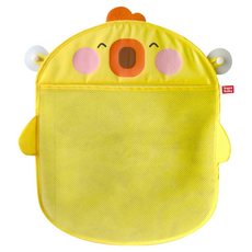 浴室收納網袋 網兜, 黃色小雞, 1個