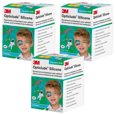 3M 矽膠護眼貼設計款 男孩版 中尺寸 5.3 x 7cm, 50片, 3盒