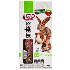 LOLO pets 鼠兔棒棒糖 90g 1盒 天然草莓口味 幫助磨牙 促進食慾 維持腸道機能