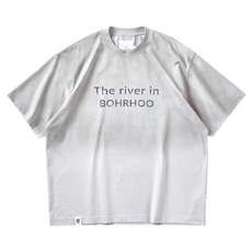 BOHRHOO Distressed Spray T-Shirt 吸濕速乾做舊短袖 M, 白