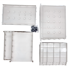 SHUTER 樹德 組合式置物車 KK-3545 353Wx455Dx665H mm, 暖米灰色