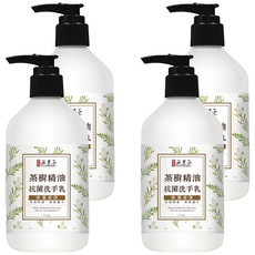 SOAPBERRY 古寶無患子 茶樹精油抗菌洗手乳, 溫和pH5.5弱酸性配方, 植物性泡沫, 310g, 4瓶