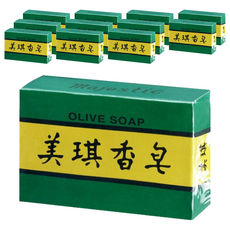 美琪 香皂，橄欖油精華，泡沫細緻，台灣製造, 85g, 12個