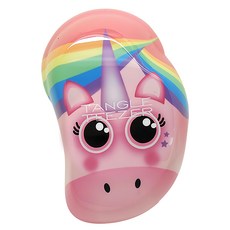 TANGLE TEEZER Mini英倫時尚梳 彩虹獨角獸 抗糾結 乾濕兩用 迷你髮梳, 1個