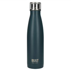 BUILT Perfect Seal系列 雙層不銹鋼水瓶 保溫瓶, Charcoal Grey, 500ml, 1個
